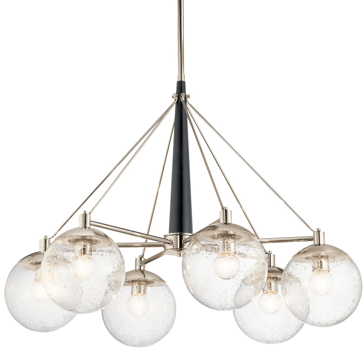 
                                                Kichler Marilyn 34-1/2 inch Wide Chandelier with Seedy Glass Globe Shades